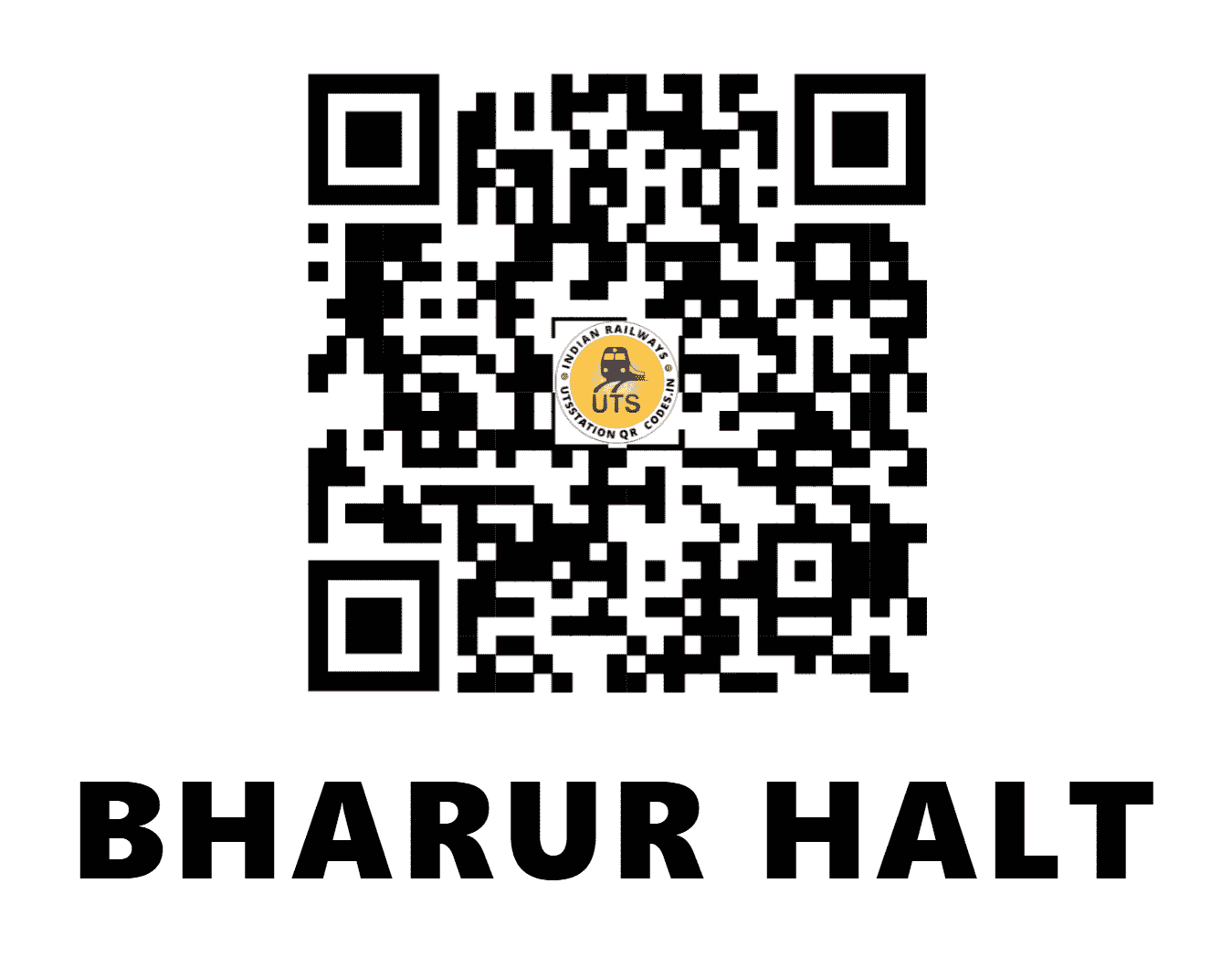 UTS QR Code for BHARUR HALT - BZ - NR (PUNJAB)