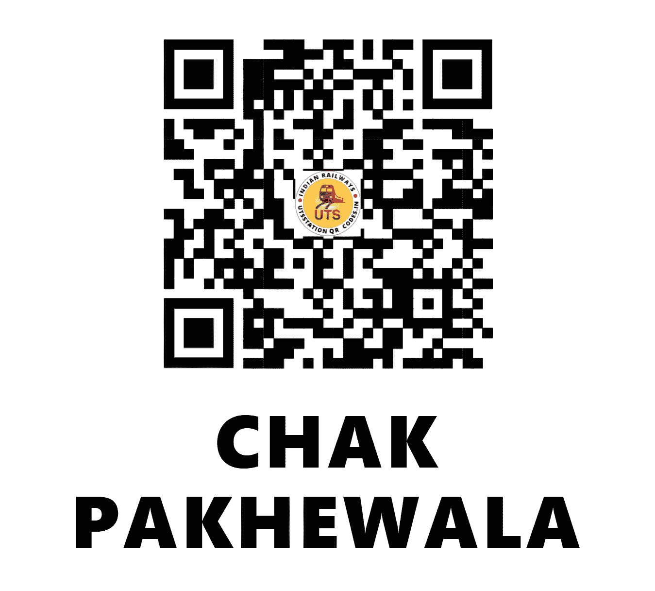UTS QR Code for CHAK PAKHEWALA - CKA - NR (PUNJAB)