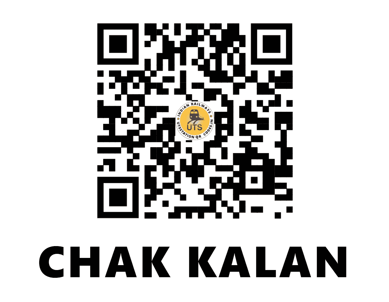 UTS QR Code for CHAK KALAN - CKKN - NR (PUNJAB)