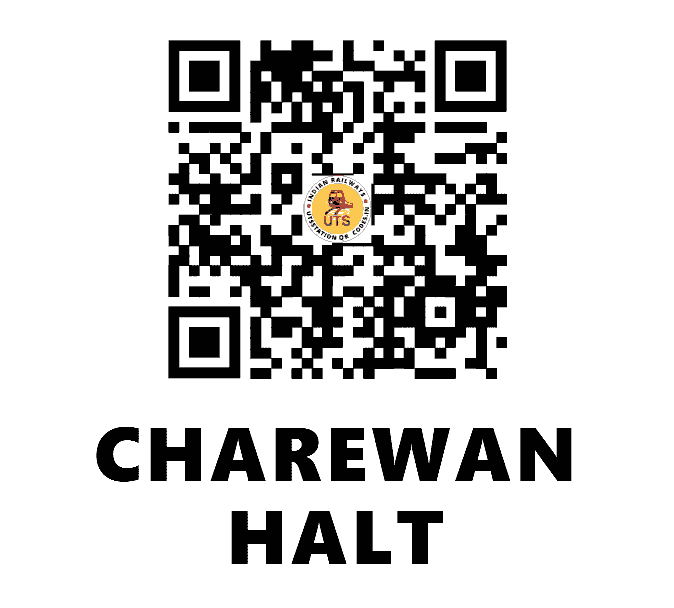 UTS QR Code for CHAREWAN HALT - CWN - NR (PUNJAB)