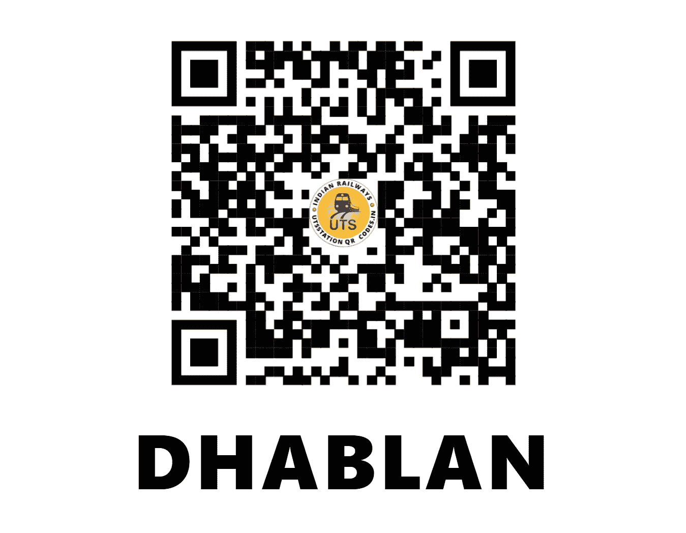 UTS QR Code for DHABLAN - DBN - NR (PUNJAB)
