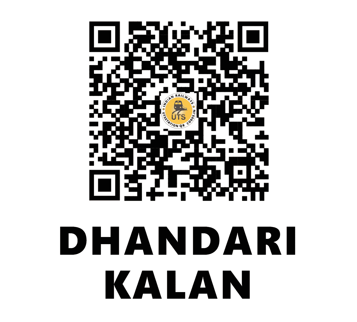 UTS QR Code for DHANDARI KALAN - DDL - NR (PUNJAB)