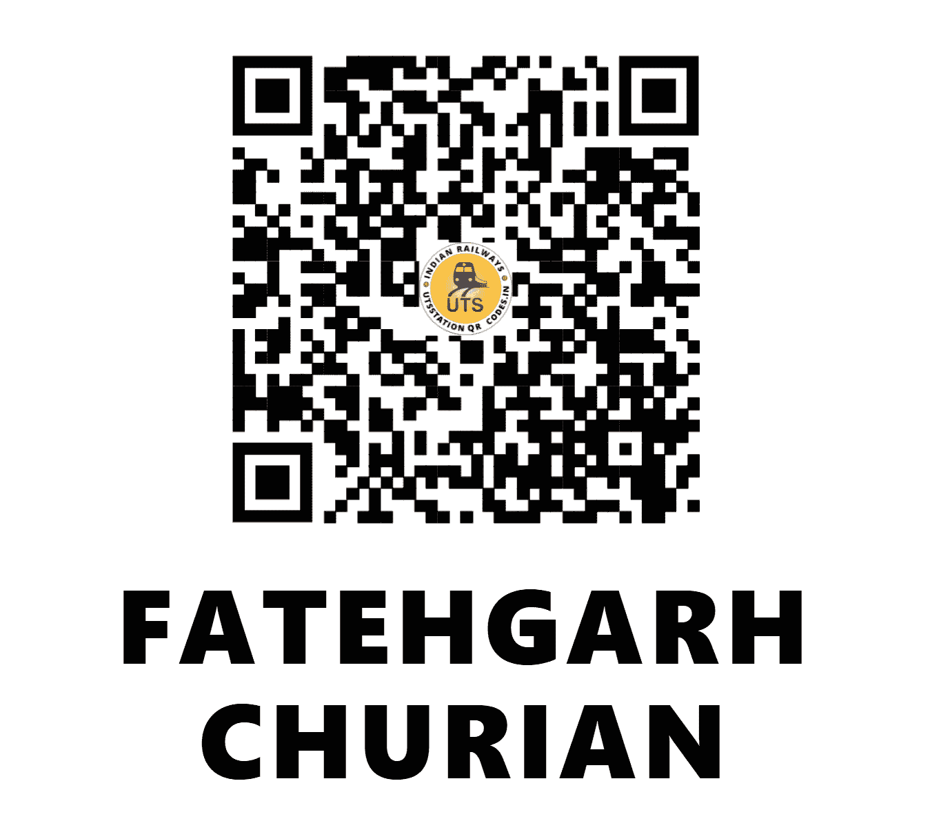 UTS QR Code for FATEHGARH CHURIAN - FGCN - NR (PUNJAB)