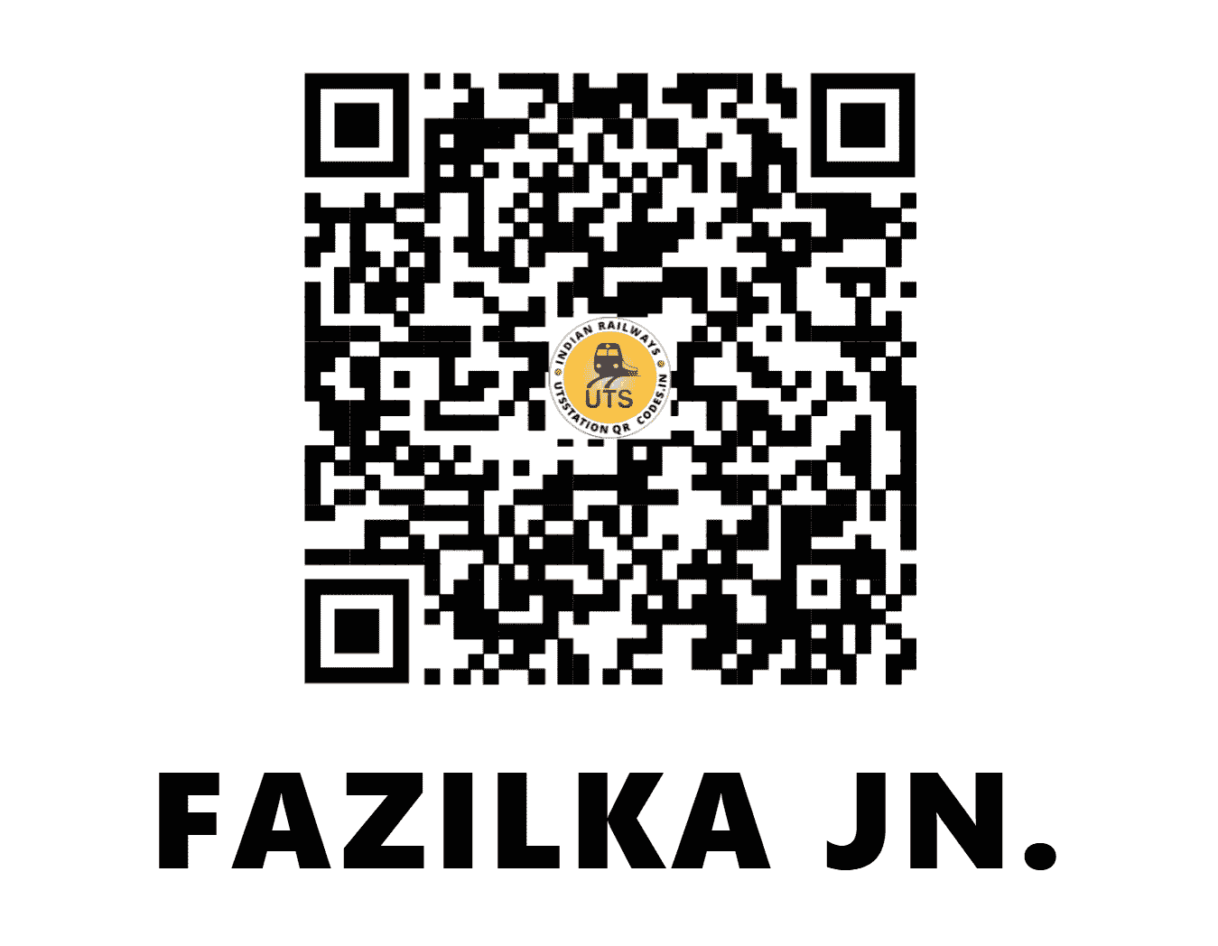 UTS QR Code for FAZILKA JN. - FKA - NR (PUNJAB)