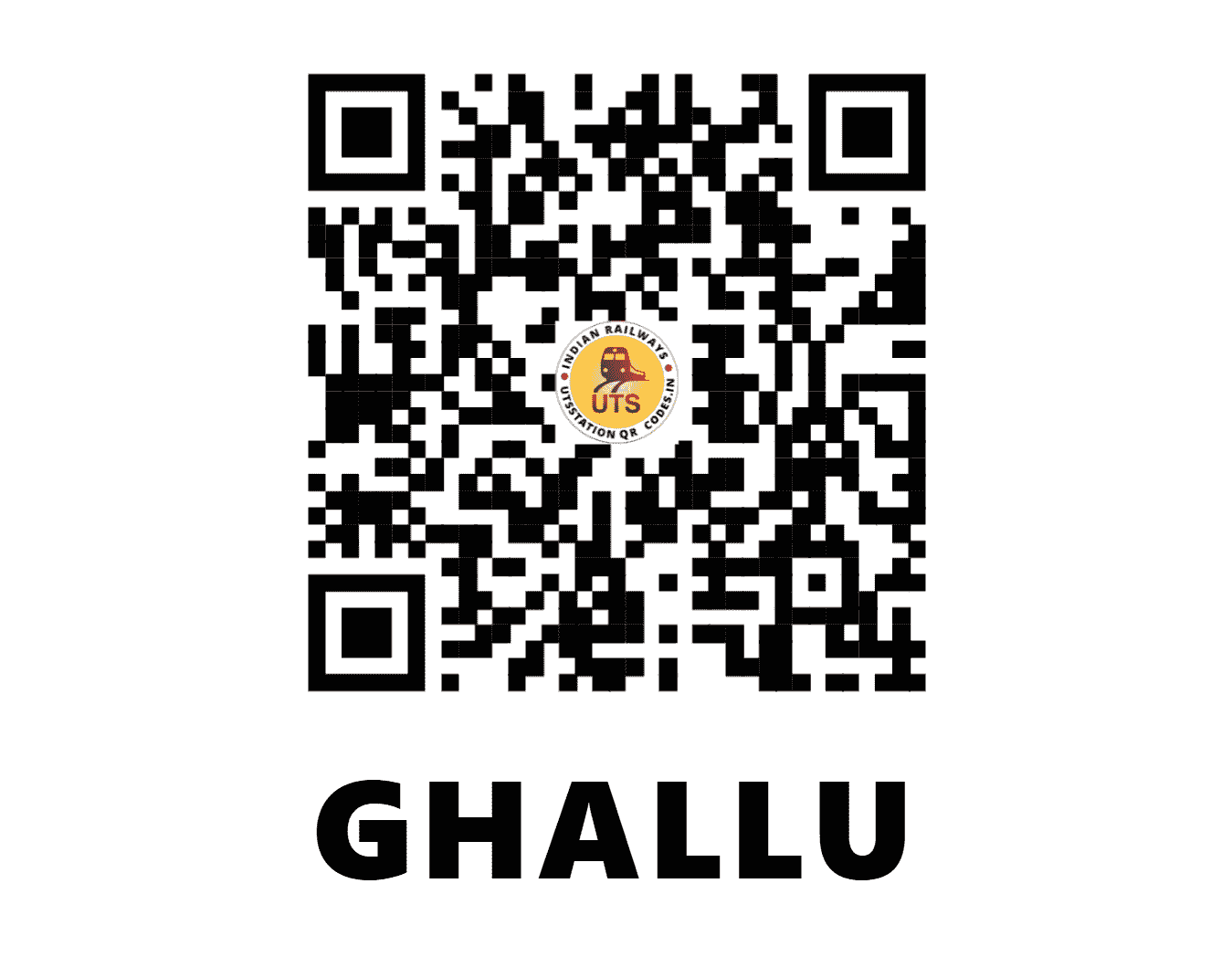 UTS QR Code for GHALLU - GHLU - NR (PUNJAB)