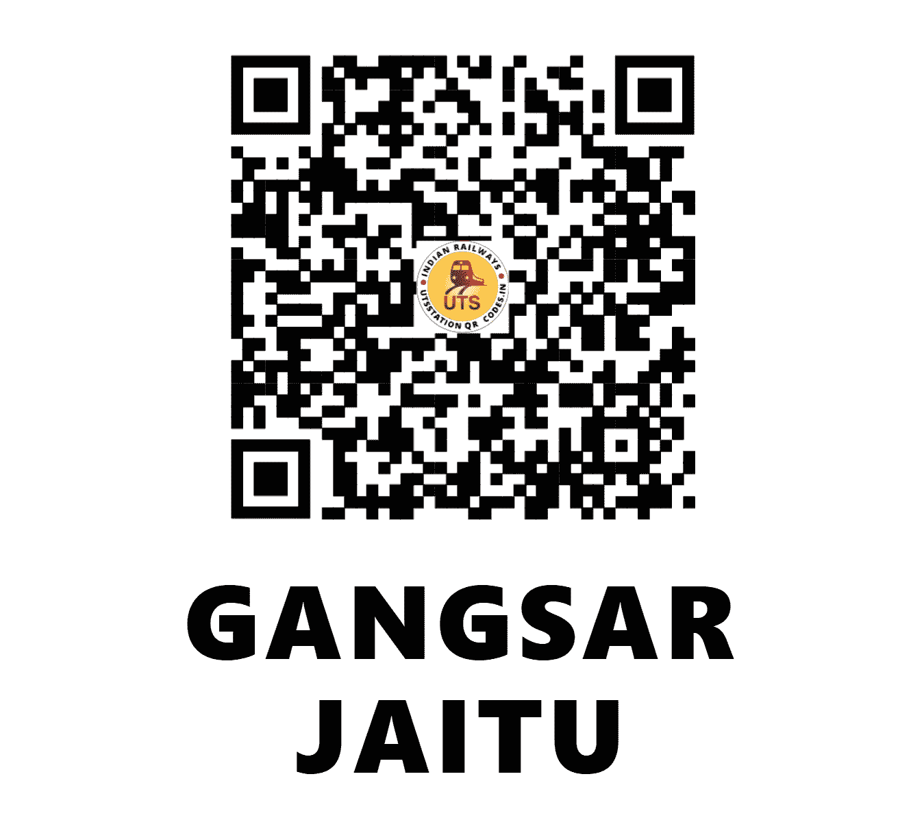 UTS QR Code for GANGSAR JAITU - GJUT - NR (PUNJAB)