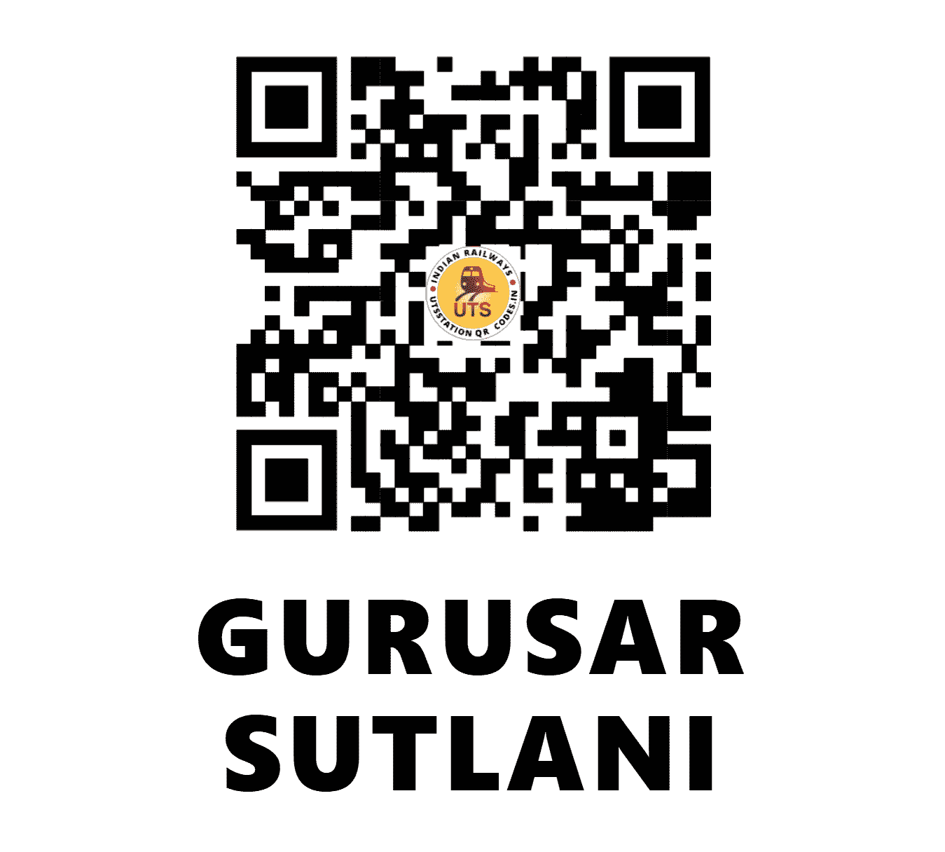 UTS QR Code for GURUSAR SUTLANI - GRS - NR (PUNJAB)