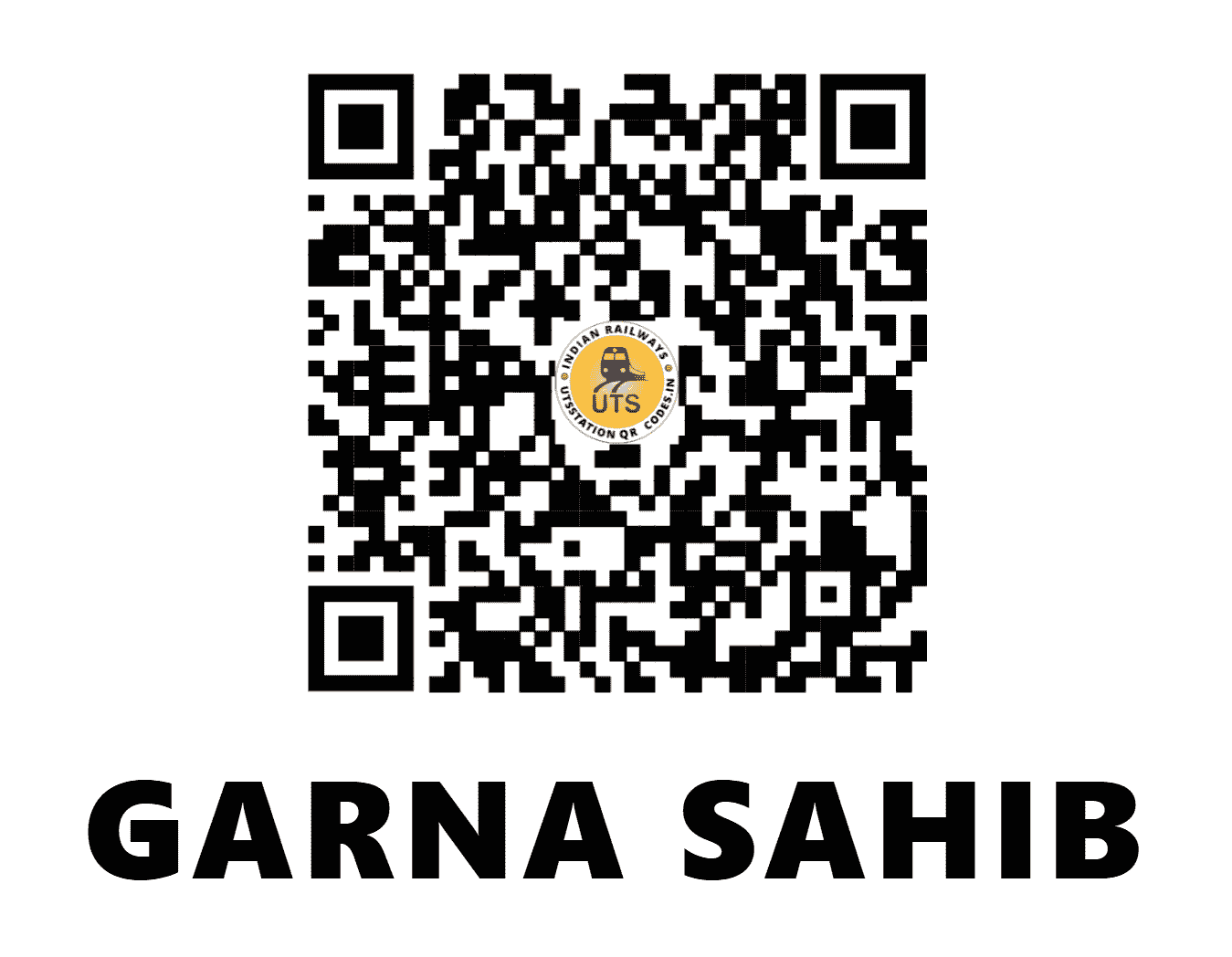 UTS QR Code for GARNA SAHIB - GSB - NR (PUNJAB)