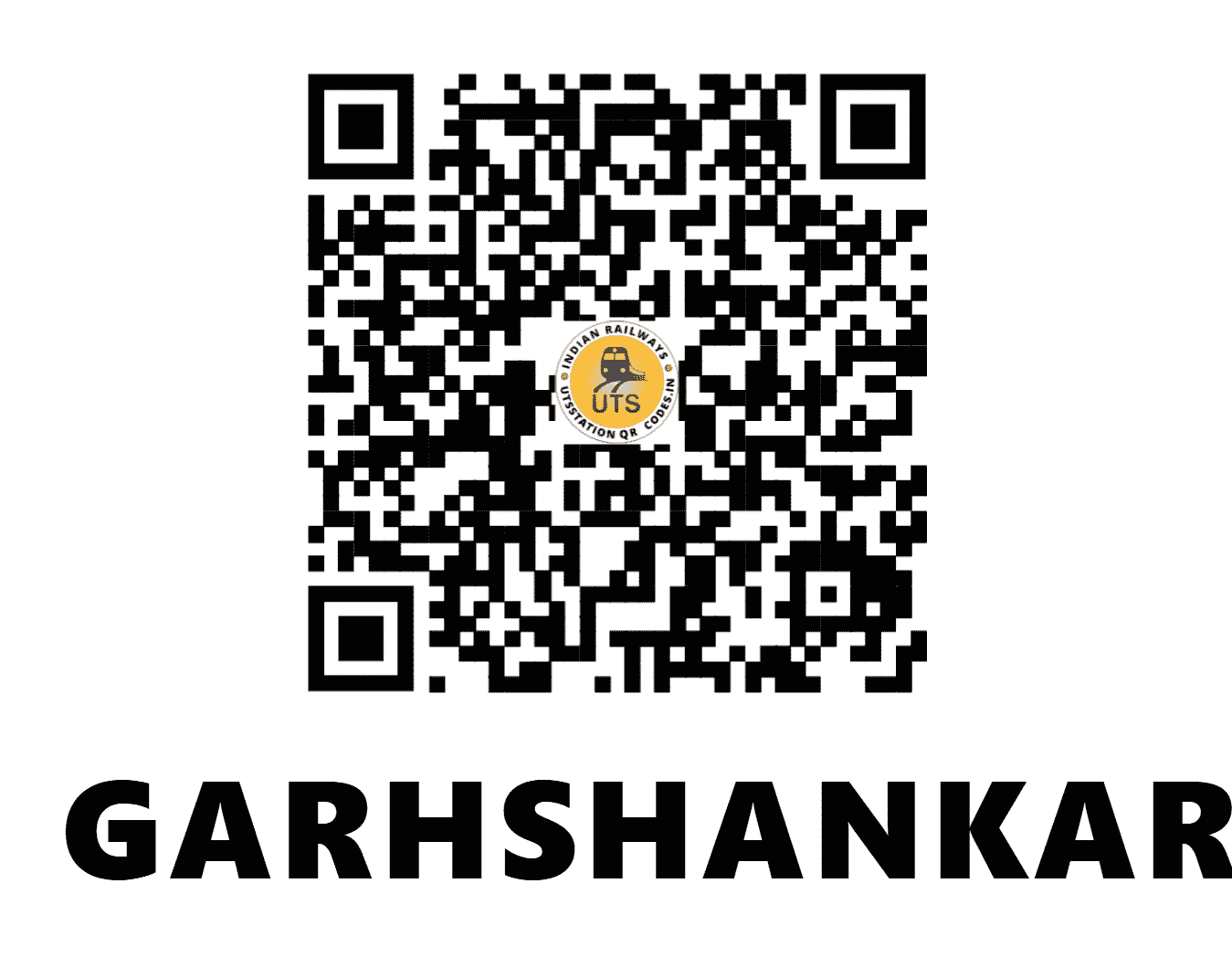 UTS QR Code for GARHSHANKAR - GSR - NR (PUNJAB)