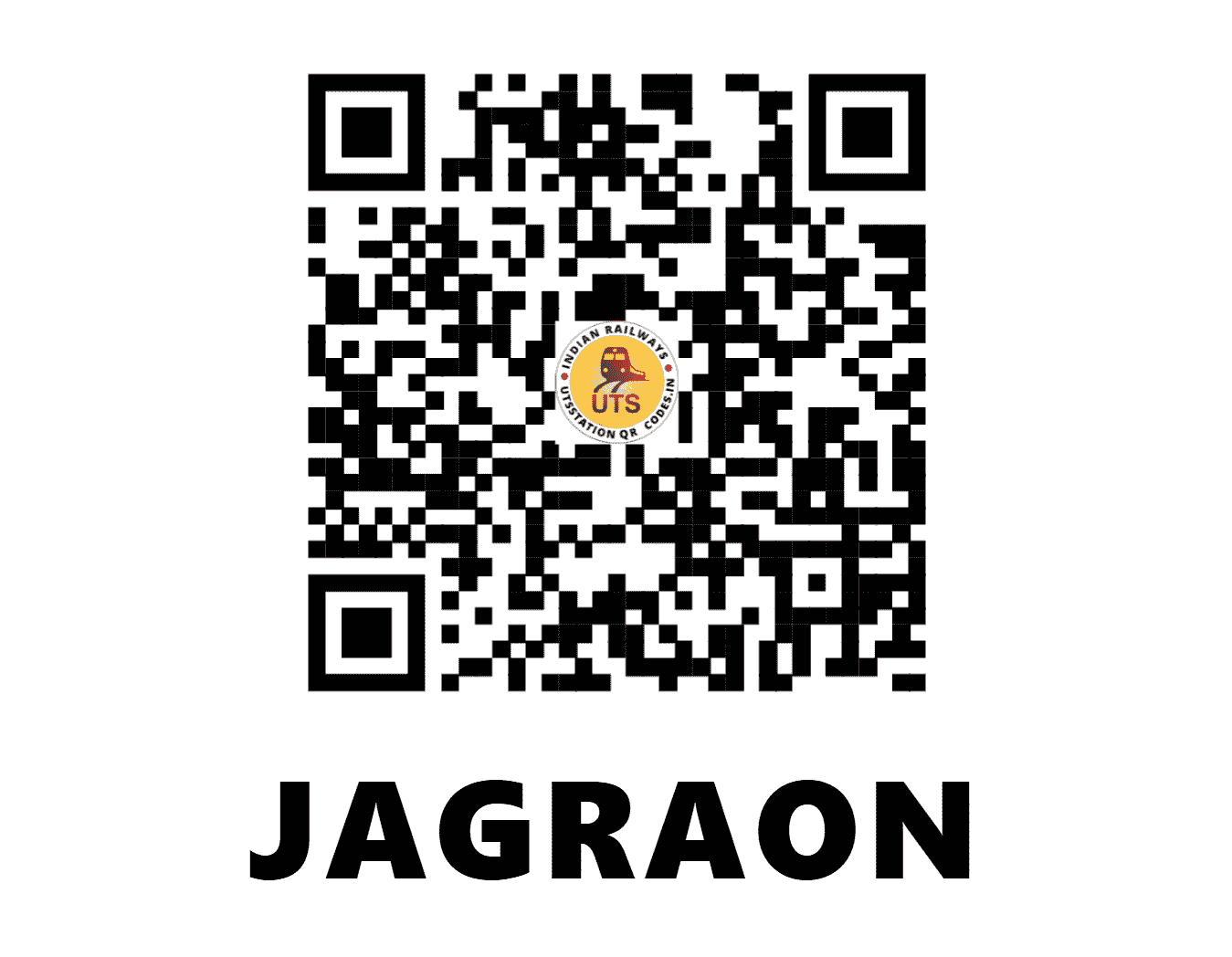UTS QR Code for JAGRAON - JGN - NR (PUNJAB)