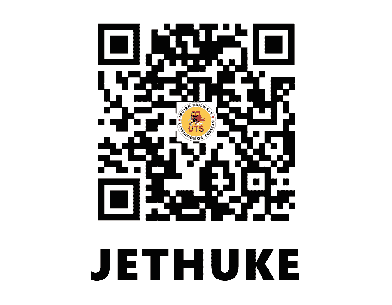 UTS QR Code for JETHUKE - JHK - NR (PUNJAB)
