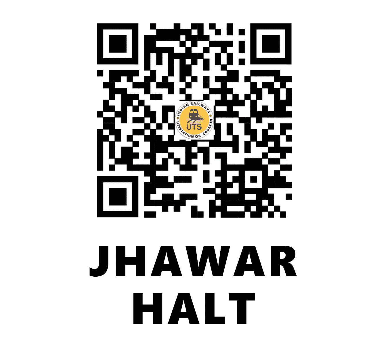 UTS QR Code for JHAWAR HALT - JHWR - NR (PUNJAB)