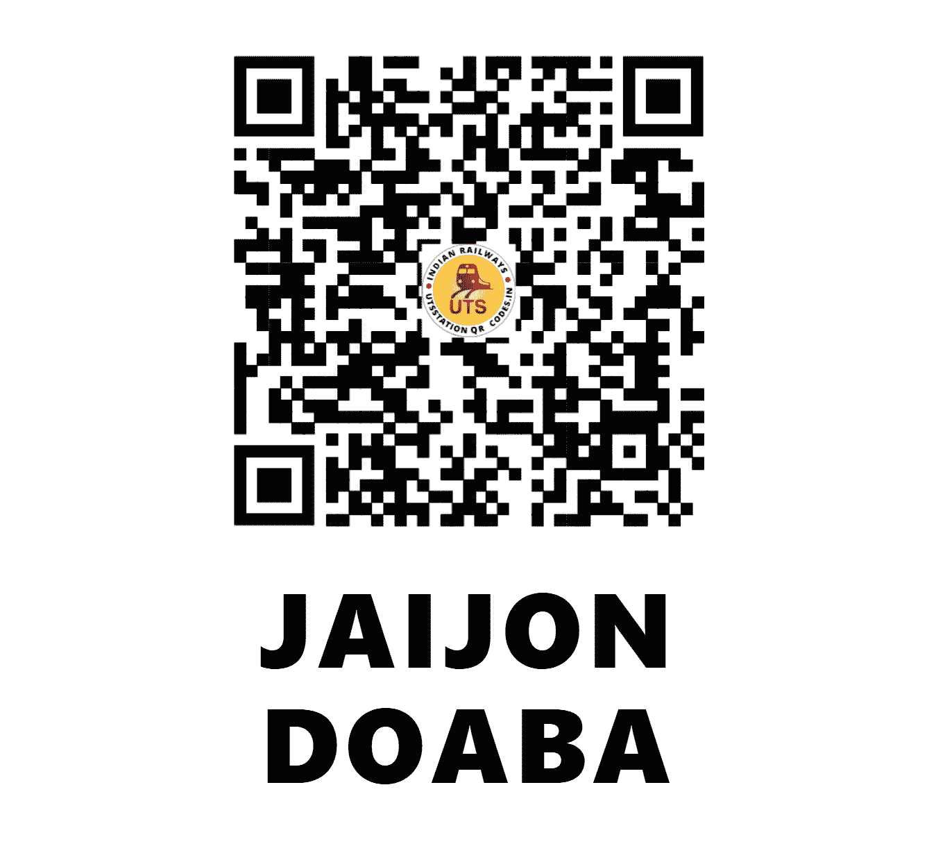 UTS QR Code for JAIJON DOABA - JJJ - NR (PUNJAB)