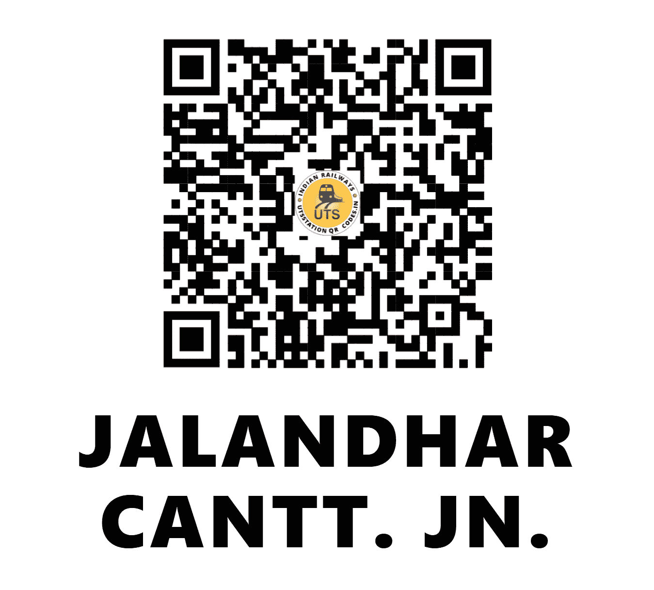 UTS QR Code for JALANDHAR CANTT. JN. - JRC - NR (PUNJAB)