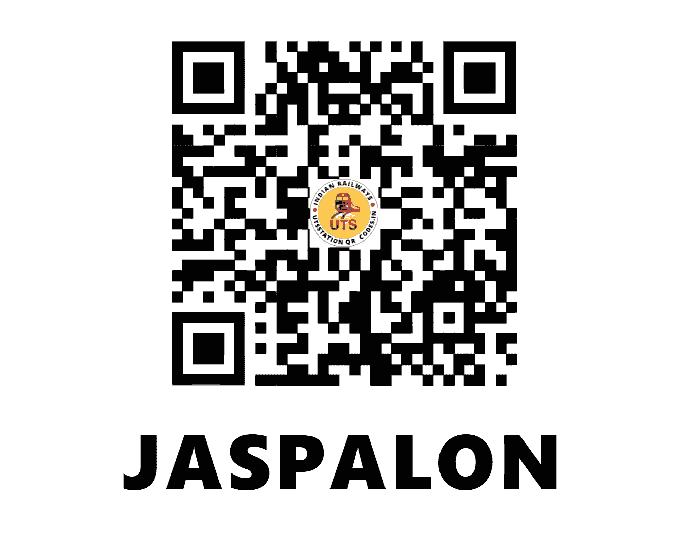 UTS QR Code for JASPALON - JSPN - NR (PUNJAB)