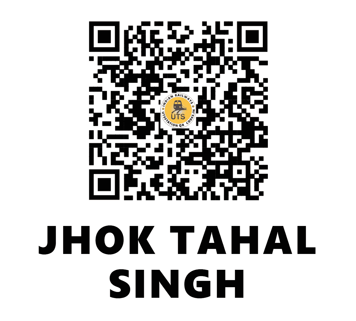 UTS QR Code for JHOK TAHAL SINGH - JTH - NR (PUNJAB)