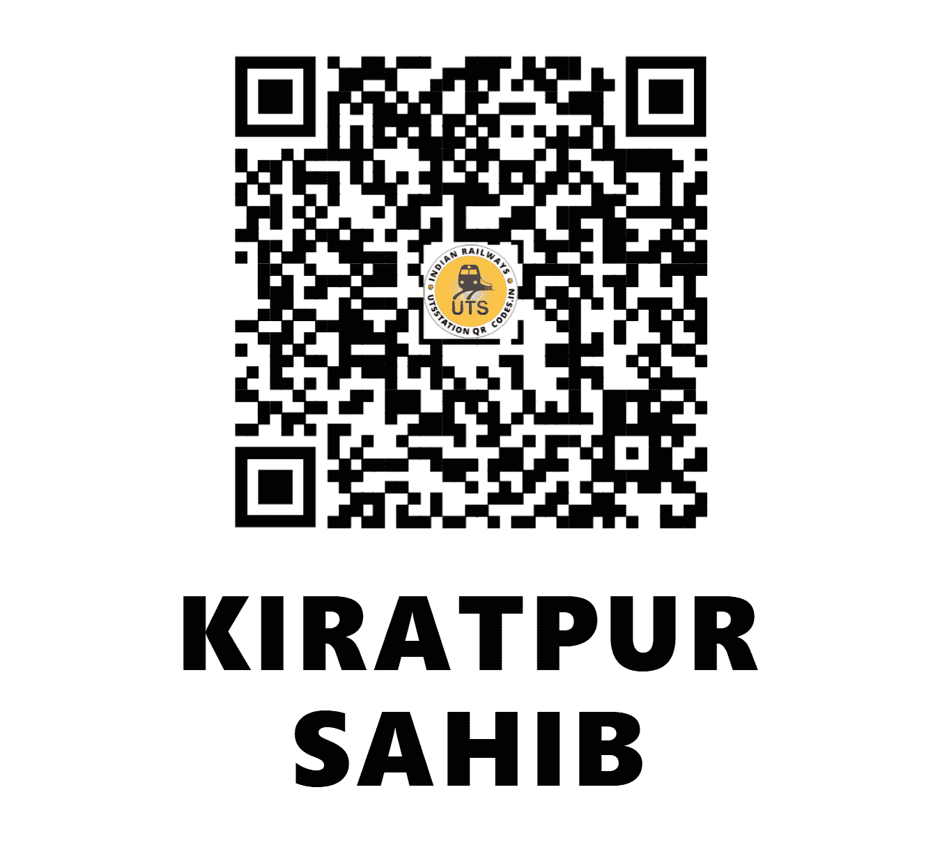 UTS QR Code for KIRATPUR SAHIB - KART - NR (PUNJAB)