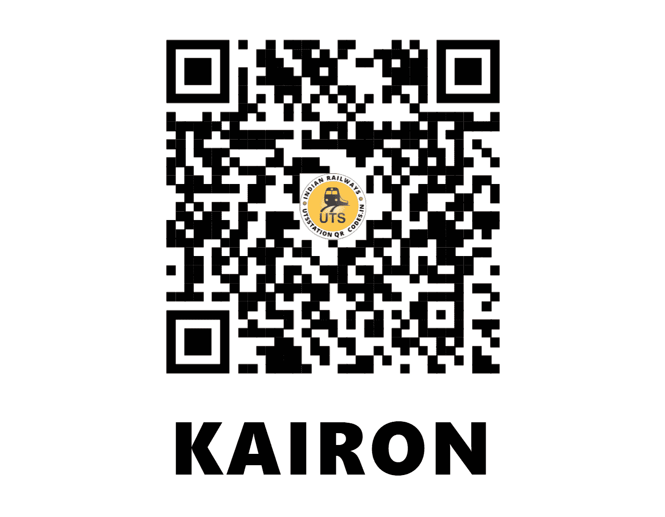 UTS QR Code for KAIRON - KCZ - NR (PUNJAB)