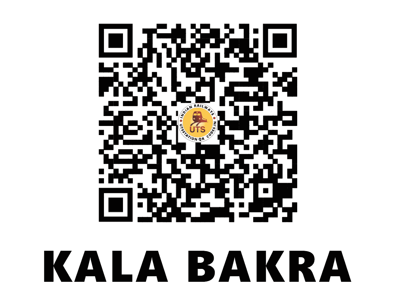 UTS QR Code for KALA BAKRA - KKL - NR (PUNJAB)