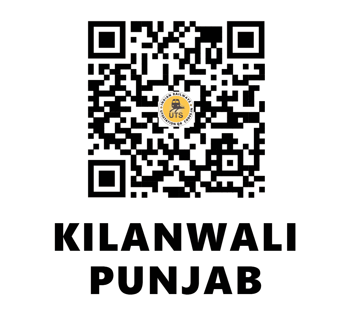 UTS QR Code for KILANWALI PUNJAB - KLWL - NR (PUNJAB)