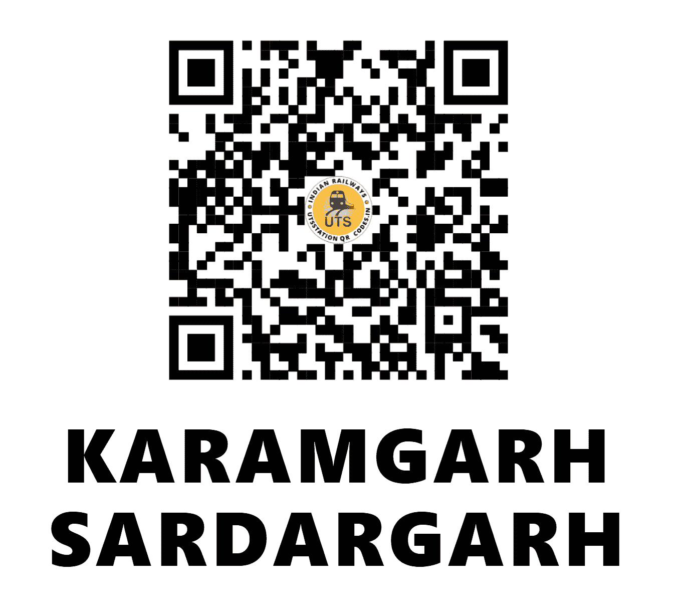 UTS QR Code for KARAMGARH SARDARGARH - KRSH - NR (PUNJAB)