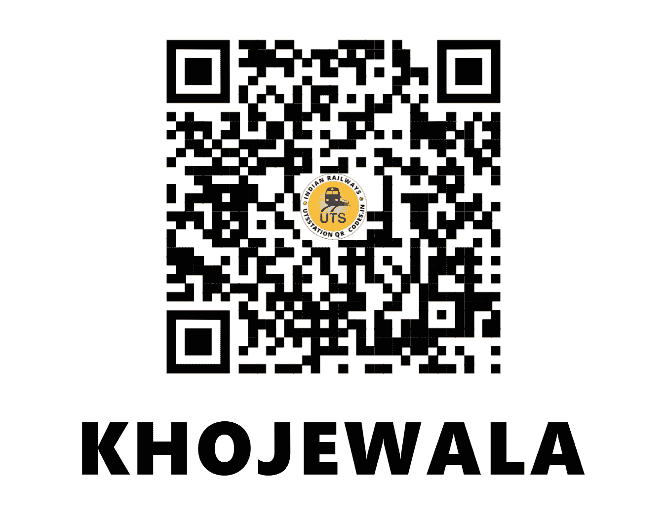 UTS QR Code for KHOJEWALA - KWJ - NR (PUNJAB)