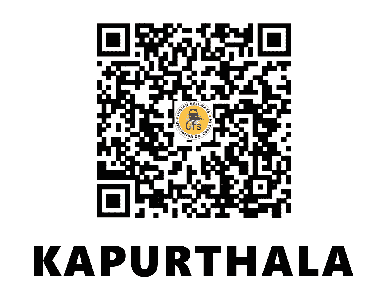UTS QR Code for KAPURTHALA - KXH - NR (PUNJAB)