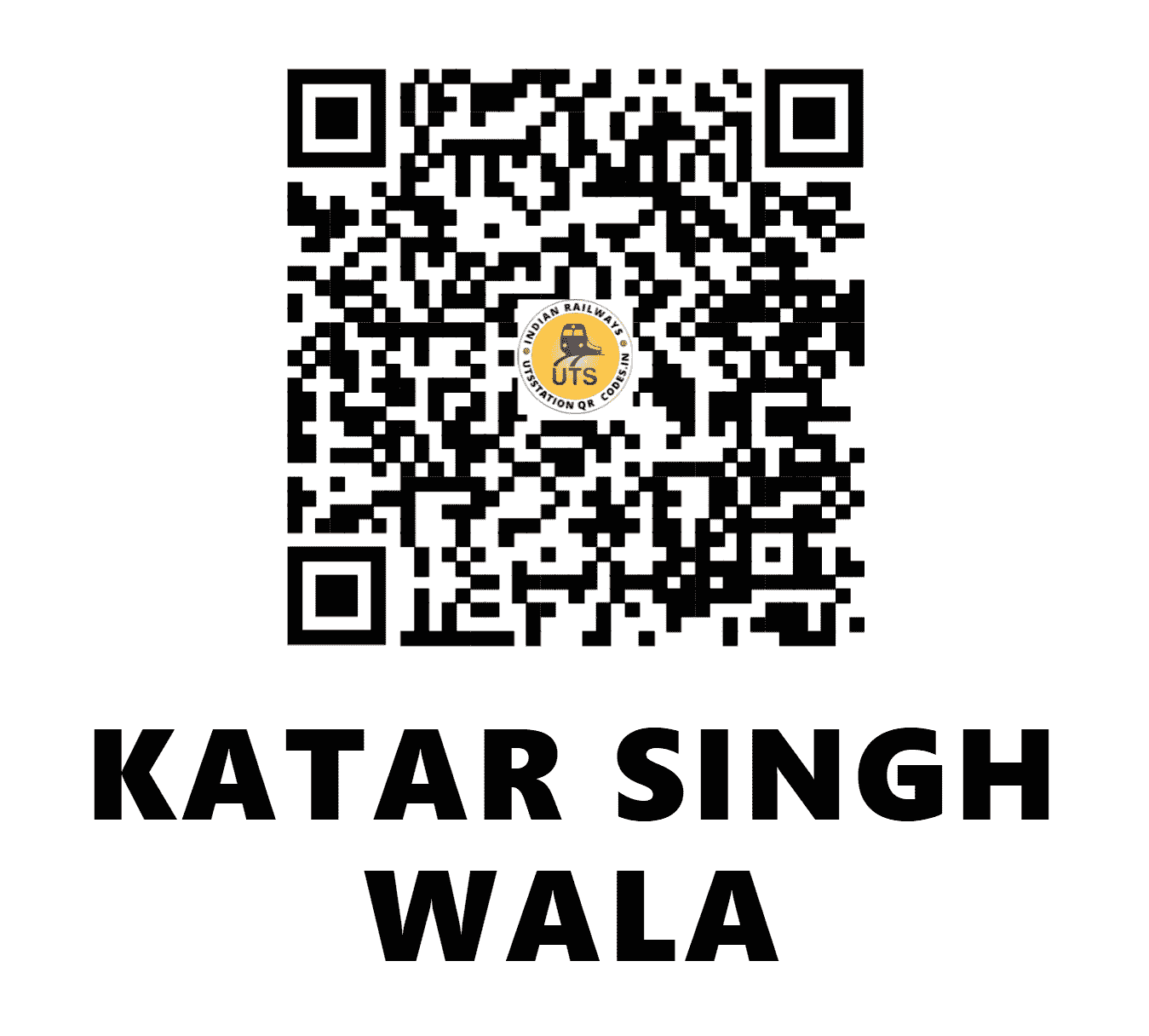 UTS QR Code for KATAR SINGH WALA - KZW - NR (PUNJAB)