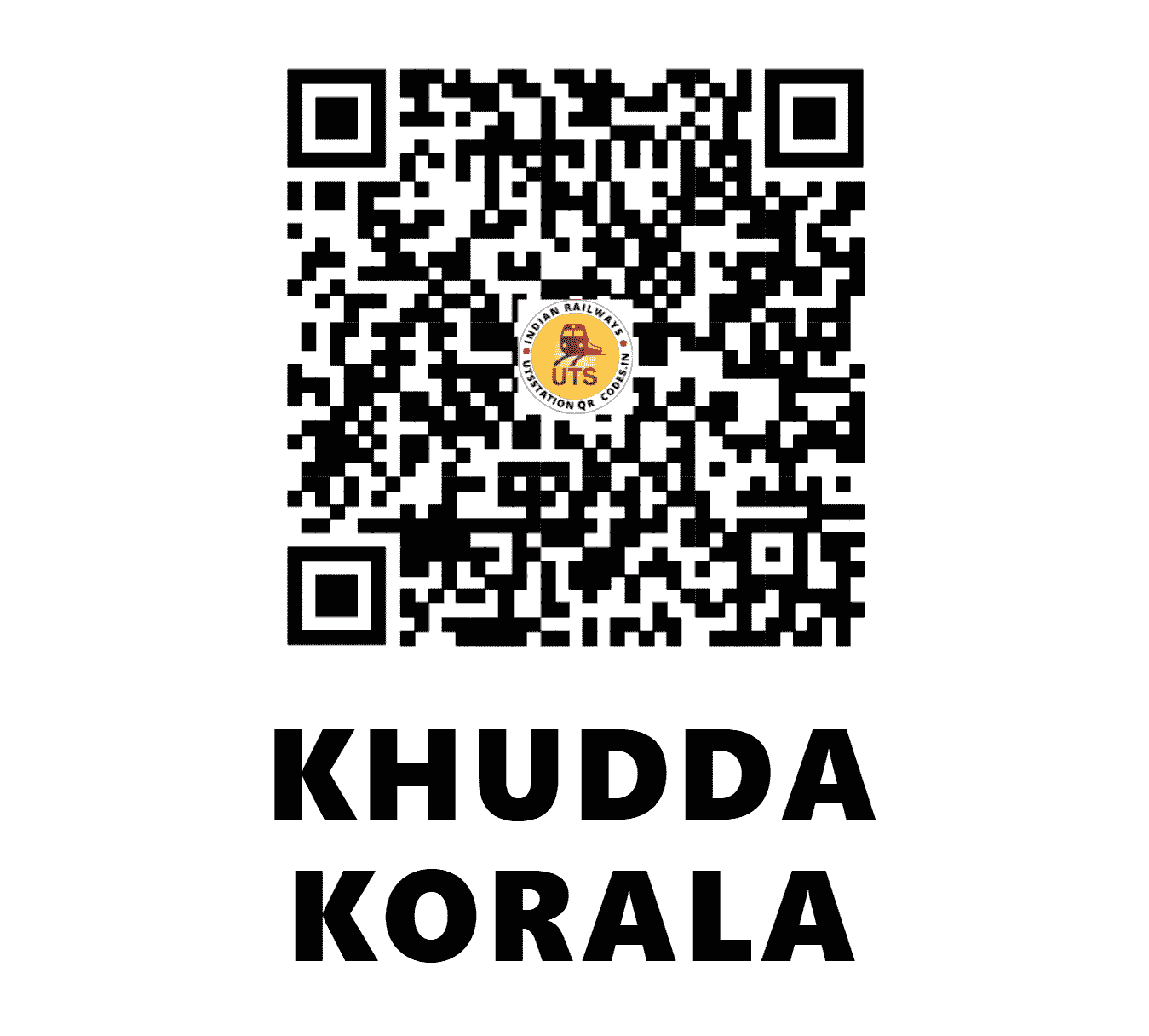 UTS QR Code for KHUDDA KORALA - KZX - NR (PUNJAB)