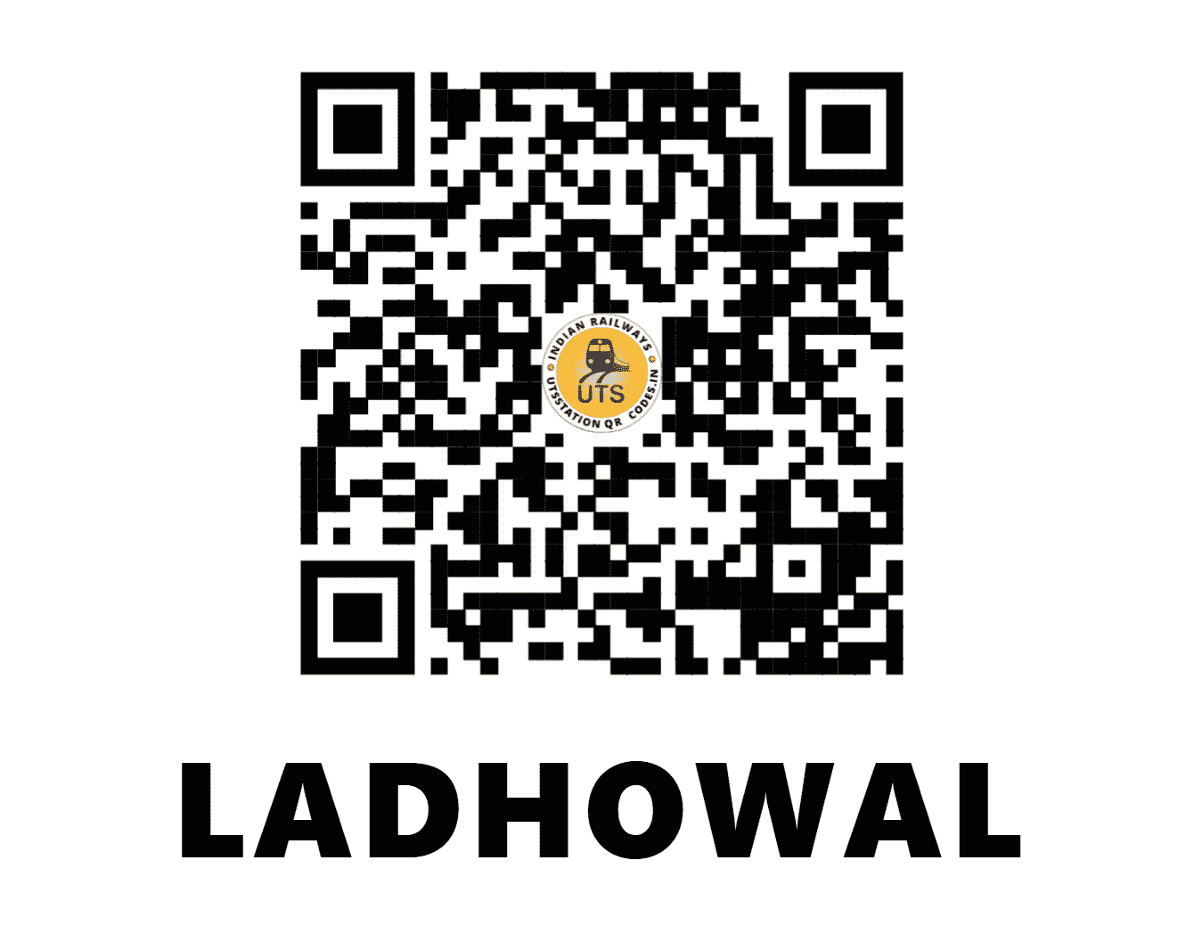UTS QR Code for LADHOWAL - LDW - NR (PUNJAB)