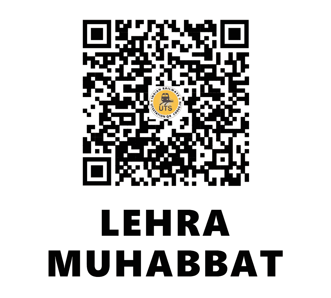 UTS QR Code for LEHRA MUHABBAT - LHM - NR (PUNJAB)