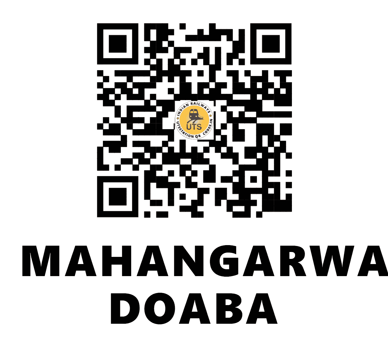 UTS QR Code for MAHANGARWAL DOABA - MGWD - NR (PUNJAB)
