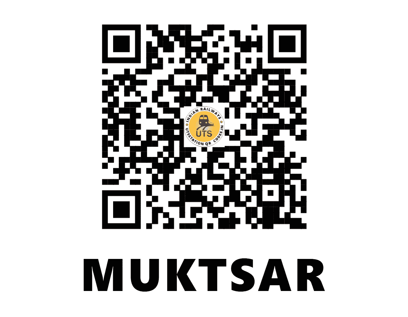 UTS QR Code for MUKTSAR - MKS - NR (PUNJAB)