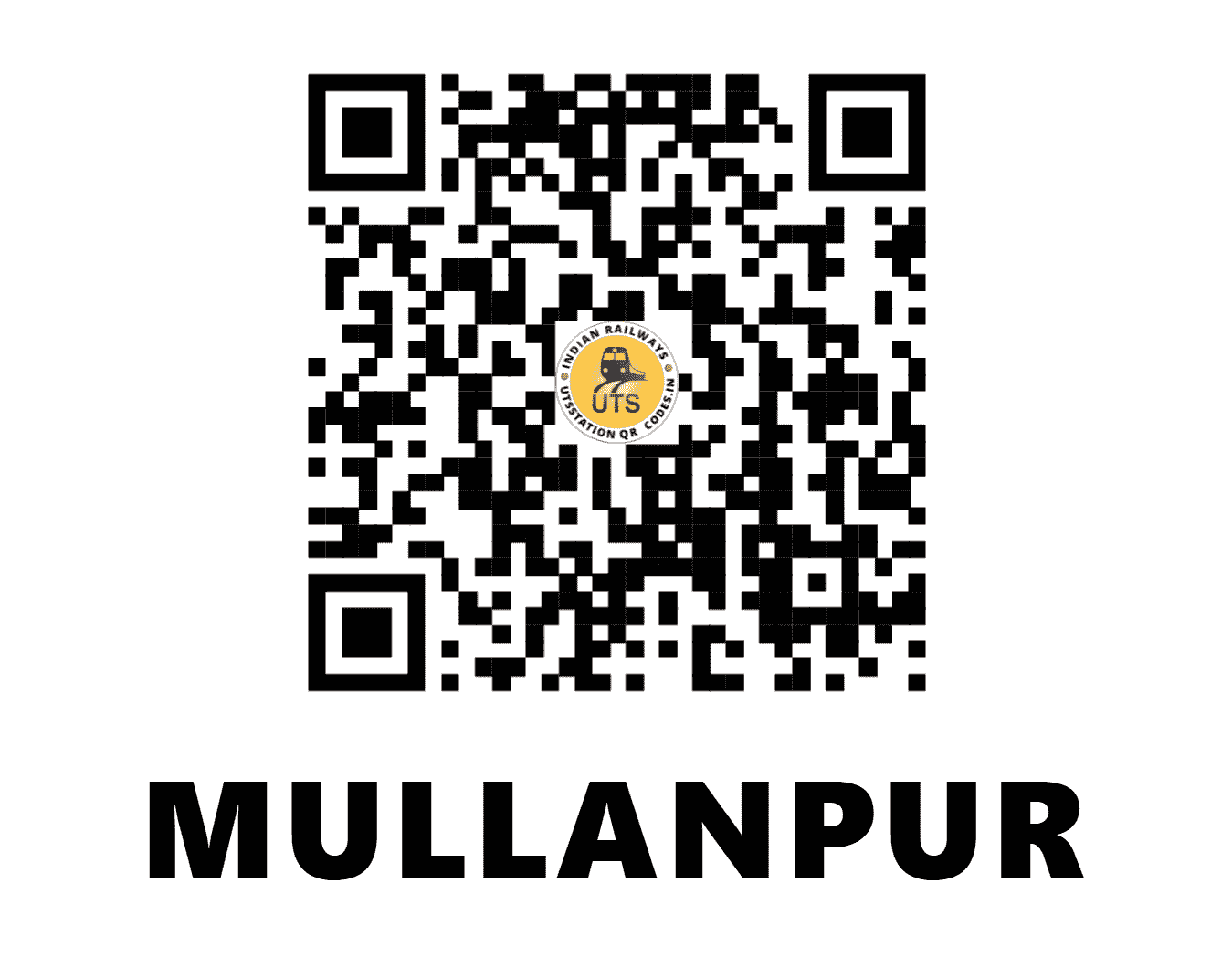 UTS QR Code for MULLANPUR - MLX - NR (PUNJAB)