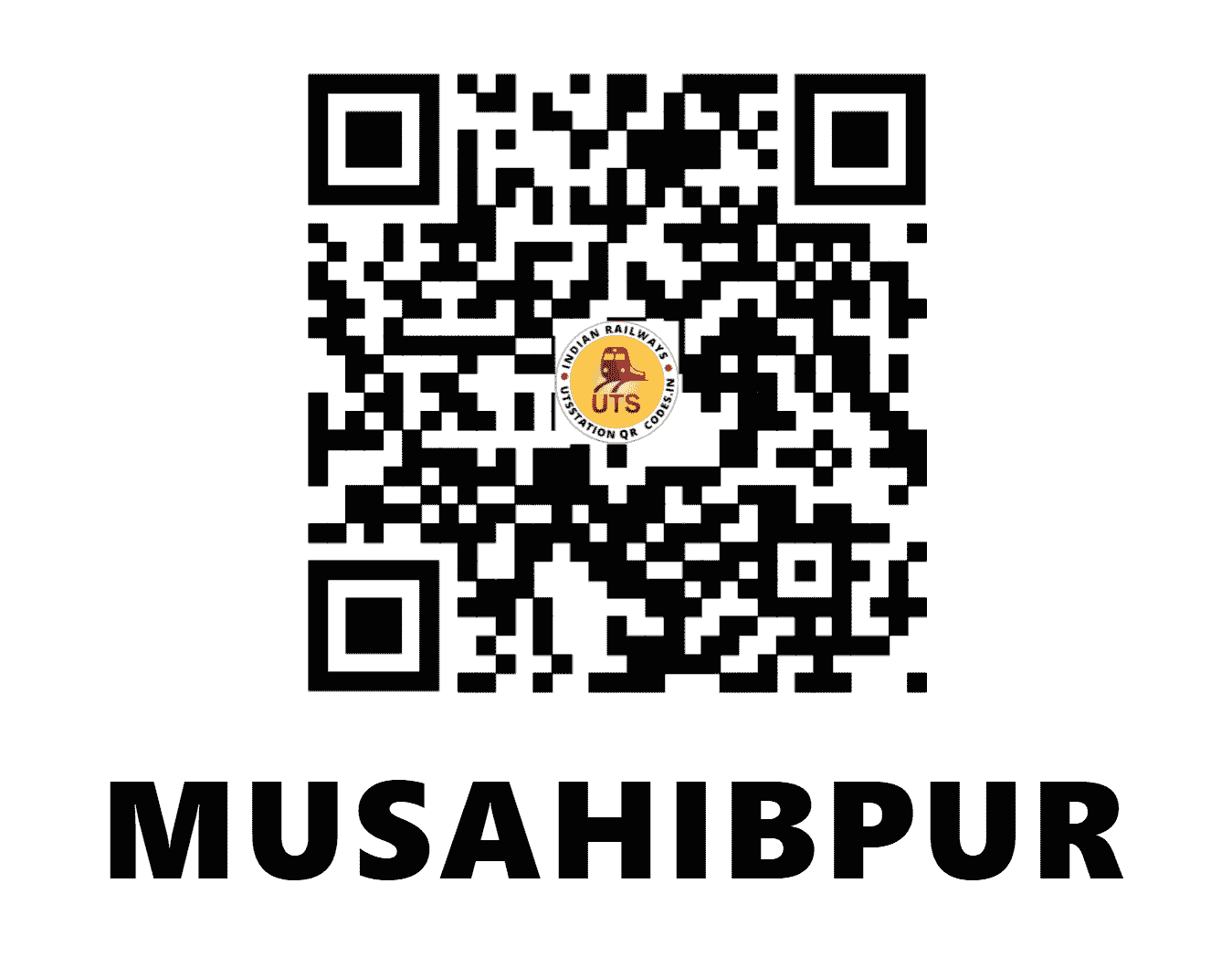UTS QR Code for MUSAHIBPUR - MSBR - NR (PUNJAB)