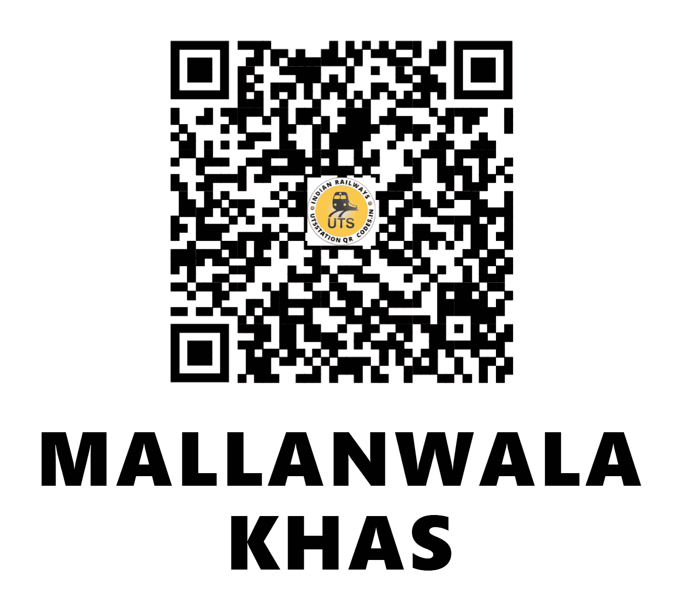 UTS QR Code for MALLANWALA KHAS - MWX - NR (PUNJAB)