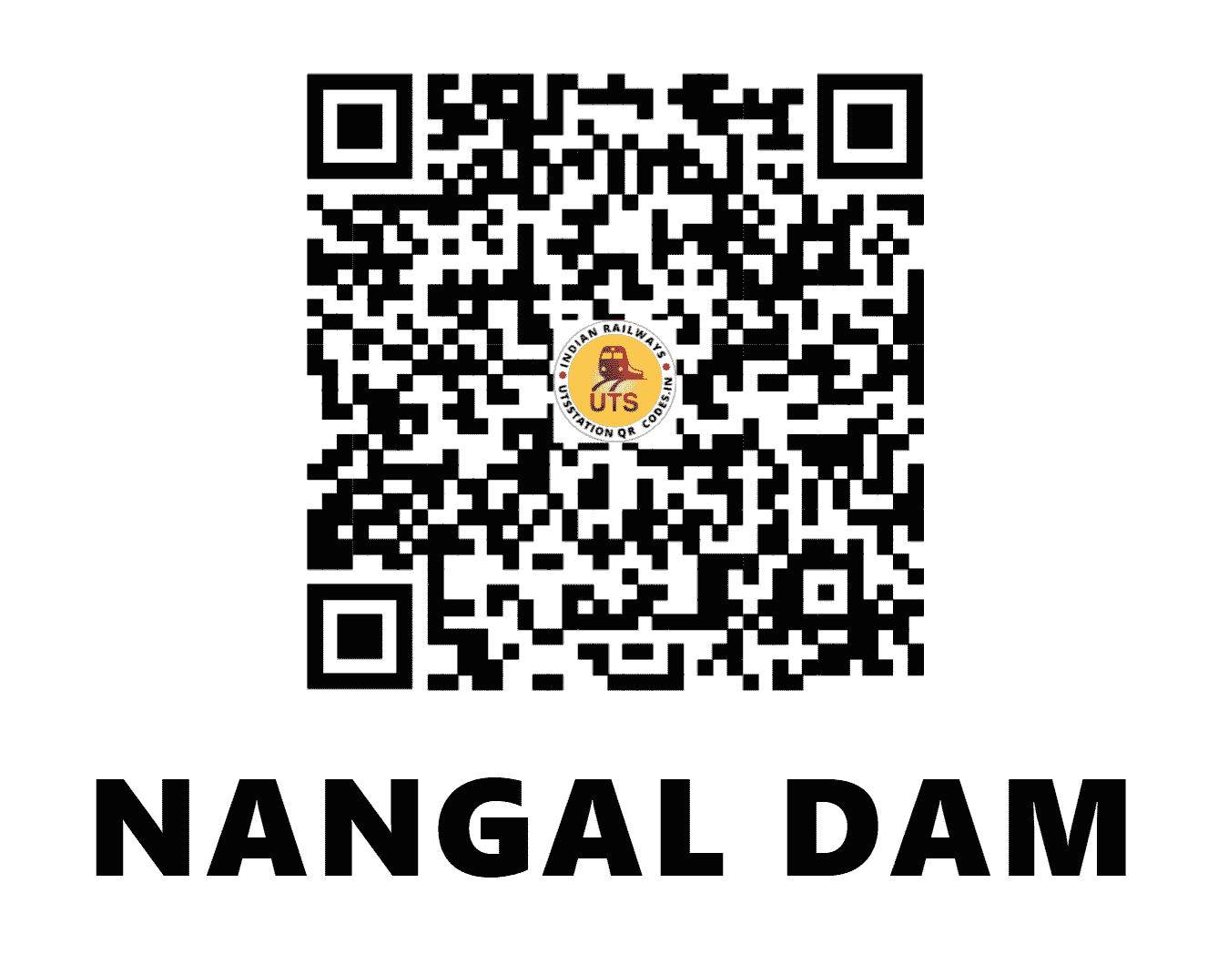 UTS QR Code for NANGAL DAM - NLDM - NR (PUNJAB)