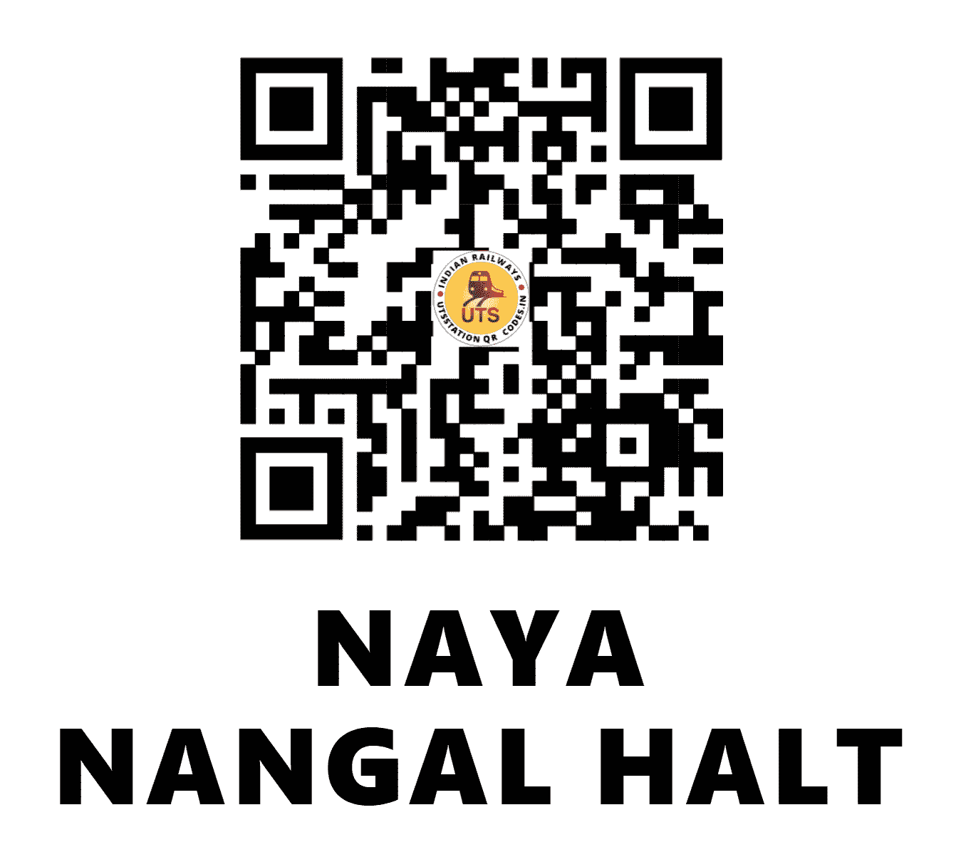 UTS QR Code for NAYA NANGAL HALT - NNGL - NR (PUNJAB)