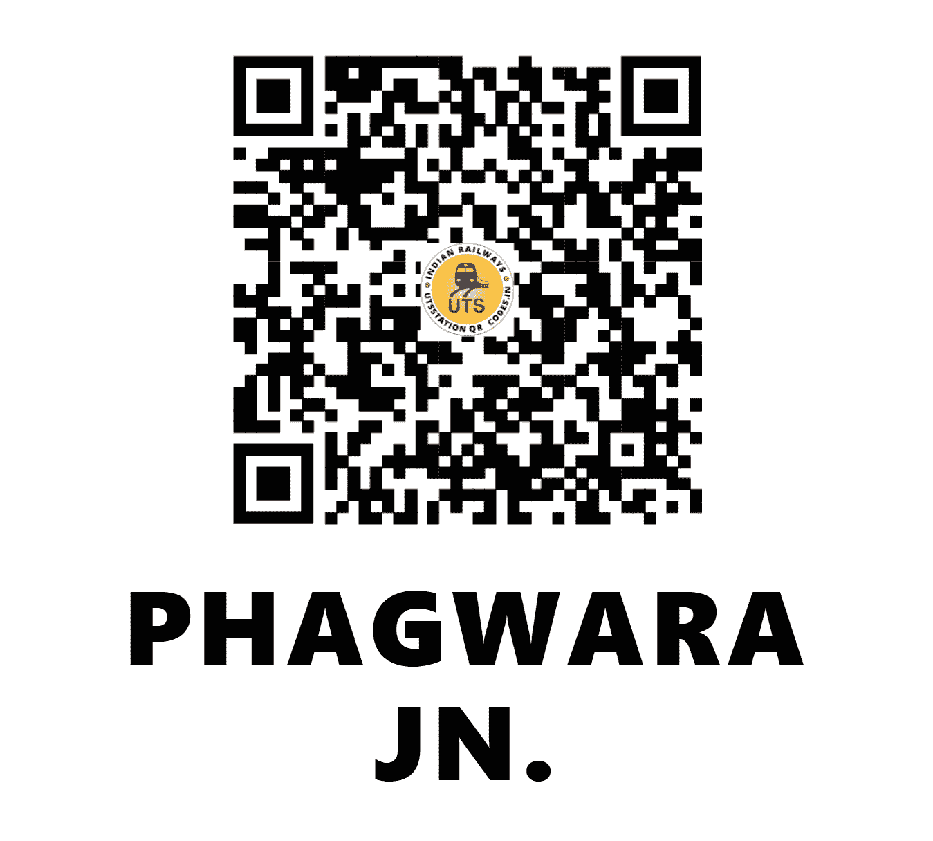 UTS QR Code for PHAGWARA JN. - PGW - NR (PUNJAB)