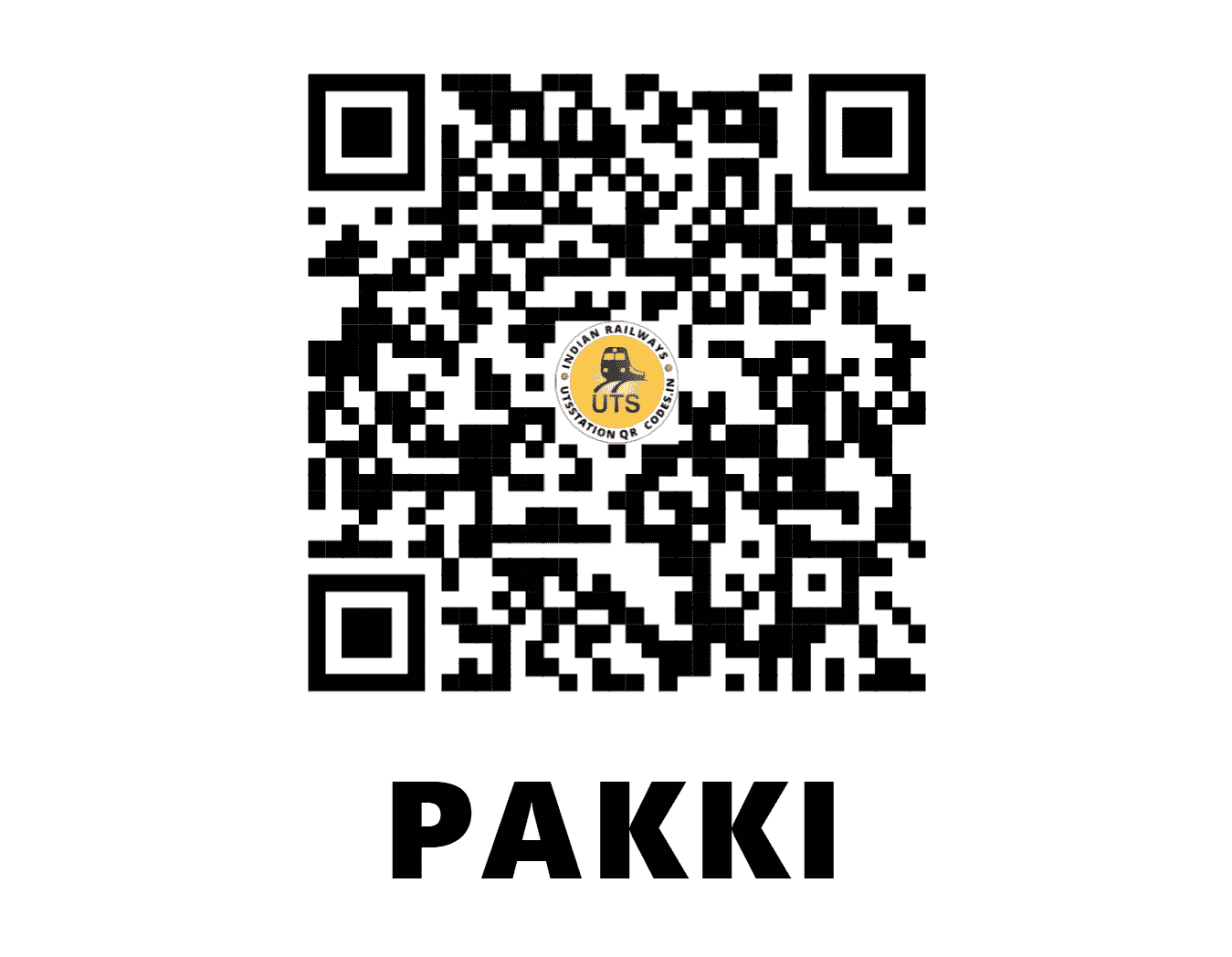 UTS QR Code for PAKKI - PKK - NR (PUNJAB)