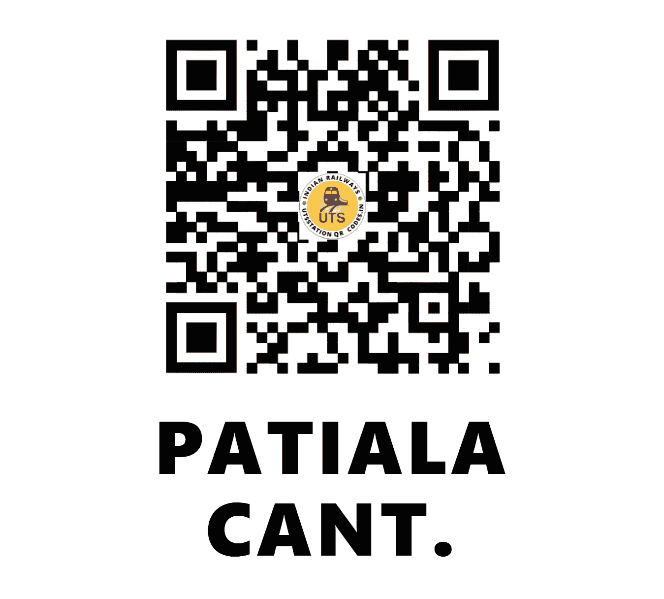 UTS QR Code for PATIALA CANT. - PTE - NR (PUNJAB)