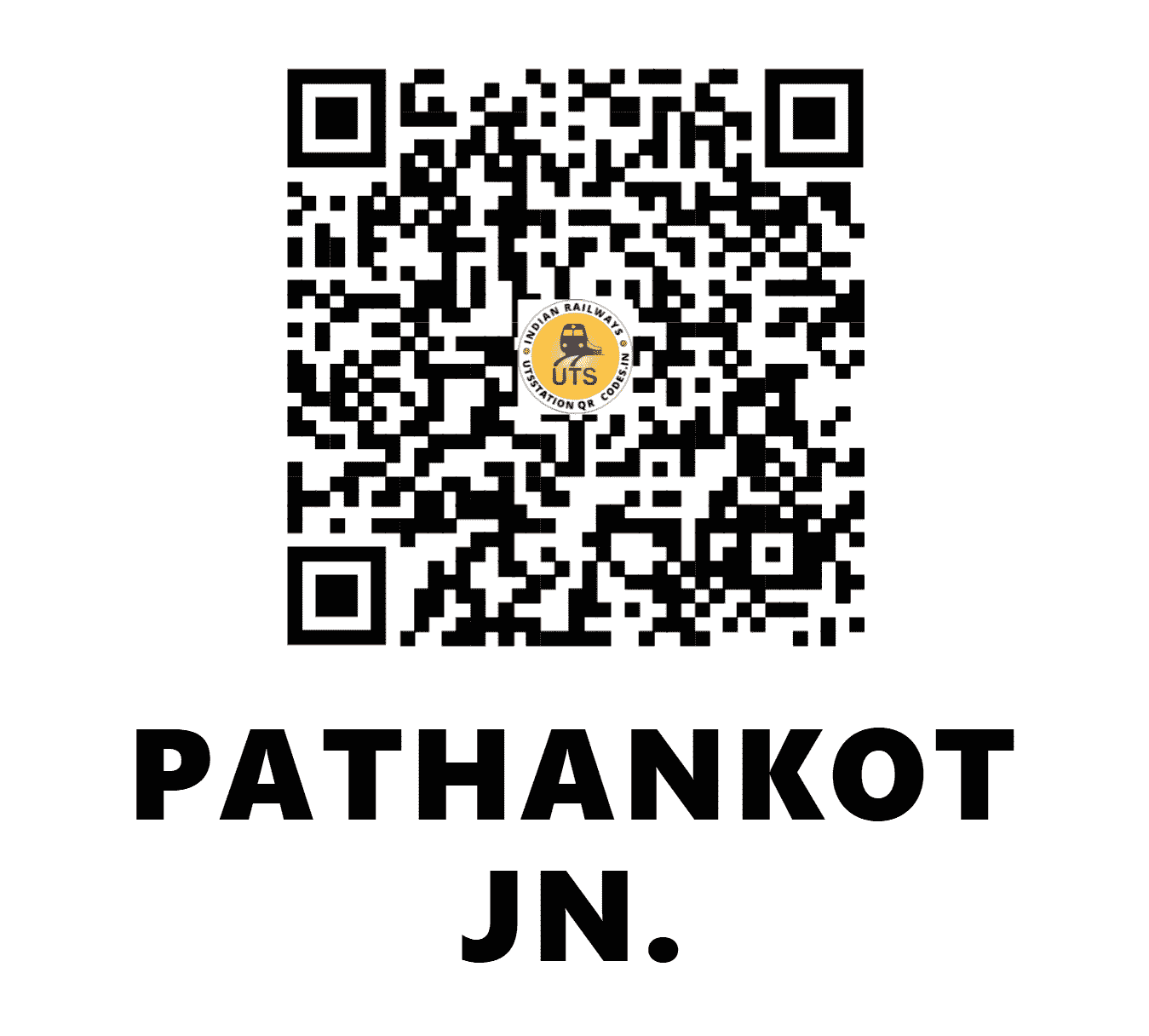 UTS QR Code for PATHANKOT JN. - PTK - NR (PUNJAB)