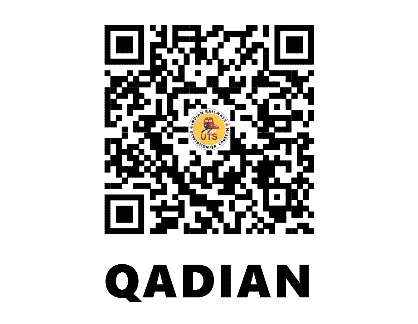 UTS QR Code for QADIAN - QDN - NR (PUNJAB)