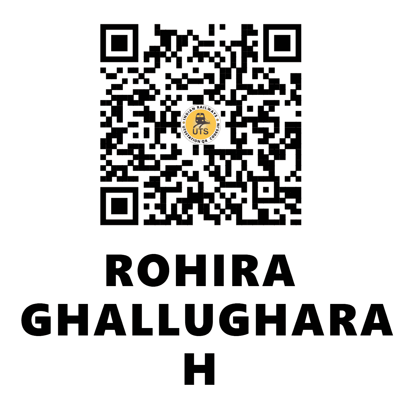 UTS QR Code for ROHIRA GHALLUGHARA H - RHW - NR (PUNJAB)