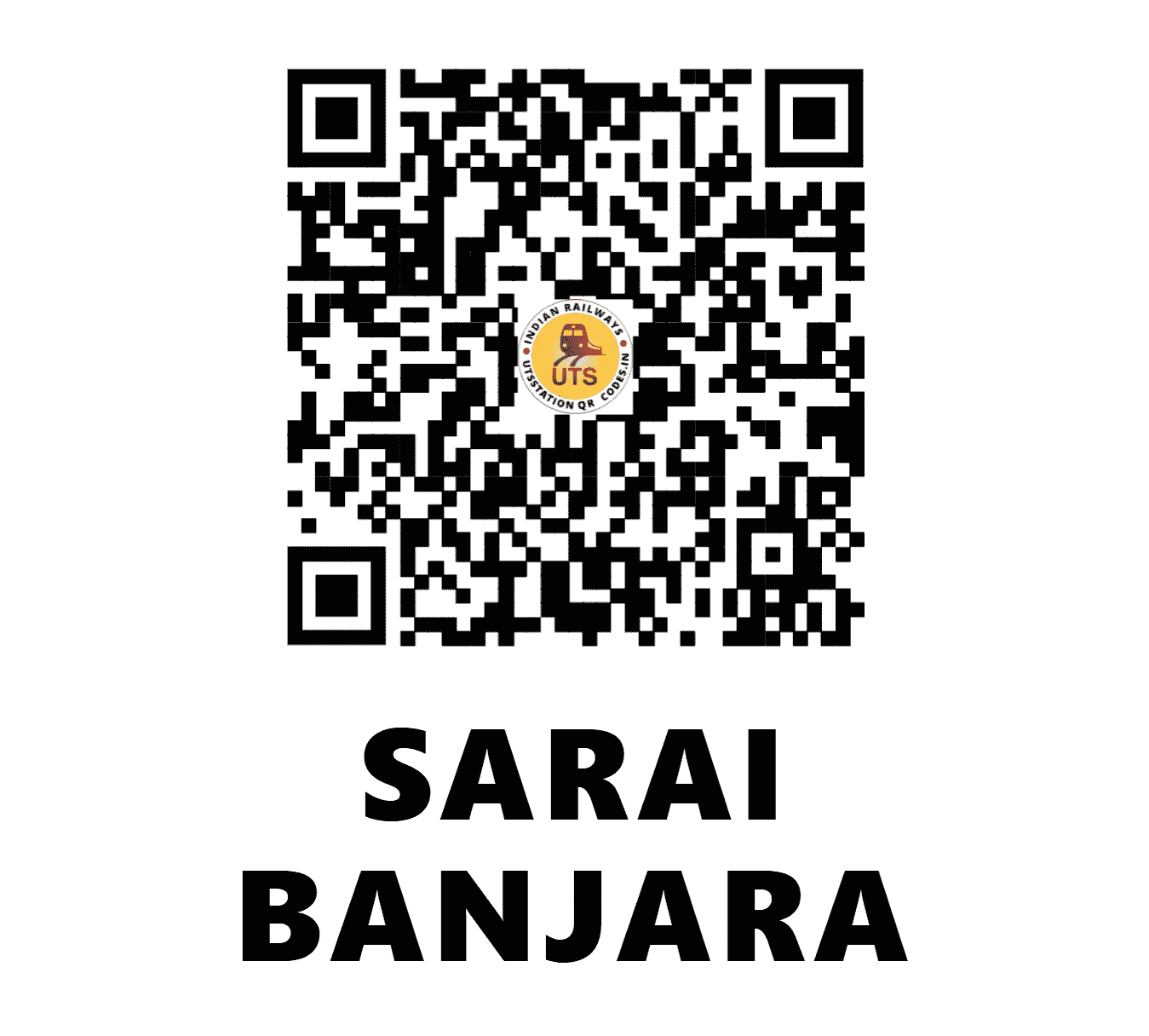 UTS QR Code for SARAI BANJARA - SBJ - NR (PUNJAB)
