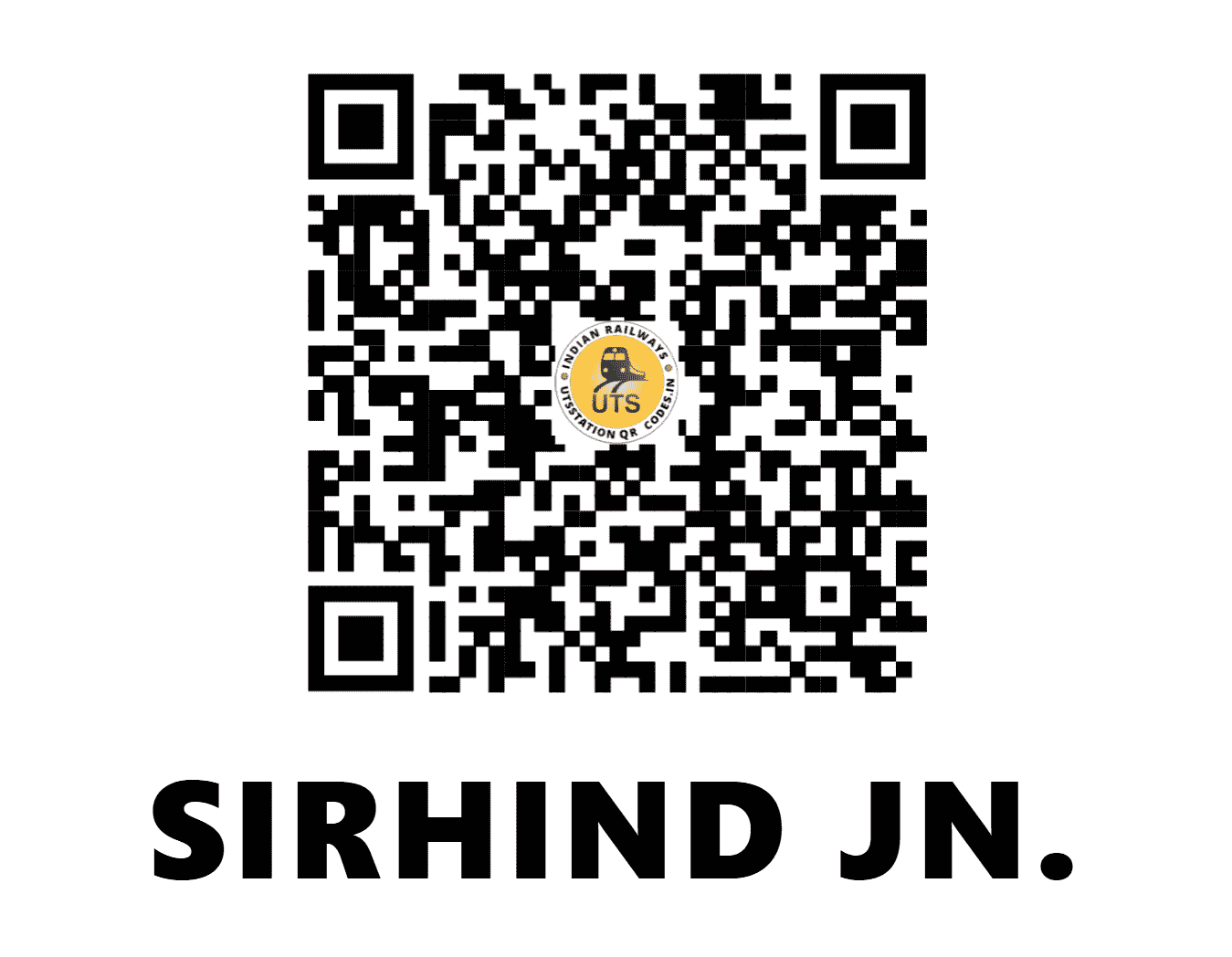 UTS QR Code for SIRHIND JN. - SIR - NR (PUNJAB)