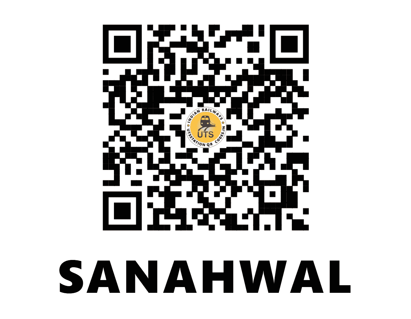 UTS QR Code for SANAHWAL - SNL - NR (PUNJAB)