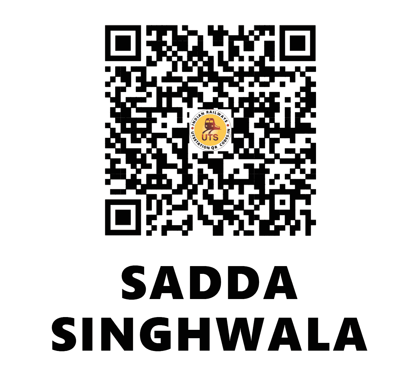 UTS QR Code for SADDA SINGHWALA - SSZ - NR (PUNJAB)