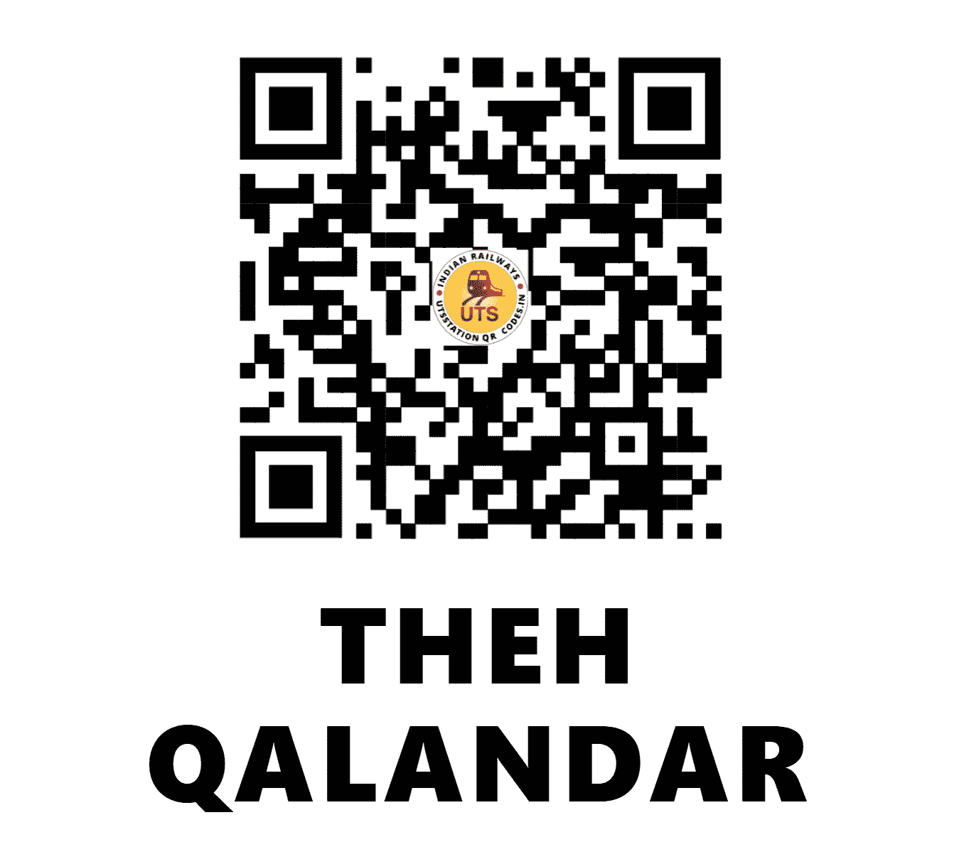 UTS QR Code for THEH QALANDAR - TQL - NR (PUNJAB)