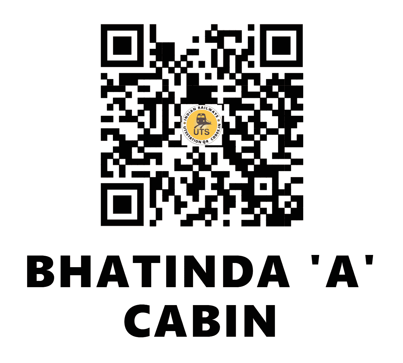 UTS QR Code for BHATINDA 'A' CABIN - BTIA - NW (PUNJAB)